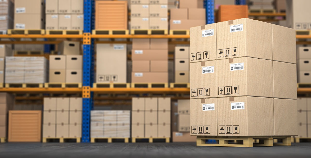 Imagen de una empresa transportadora de paquetes